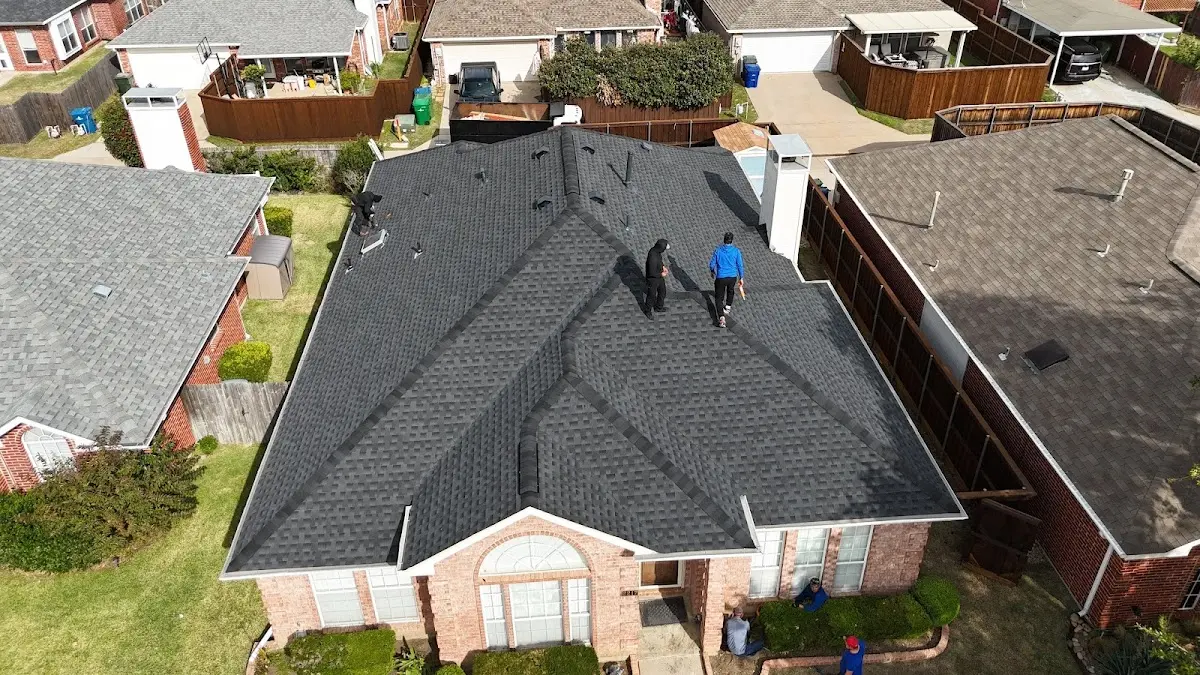 Commercial Roofing work in progress on a La Plata property